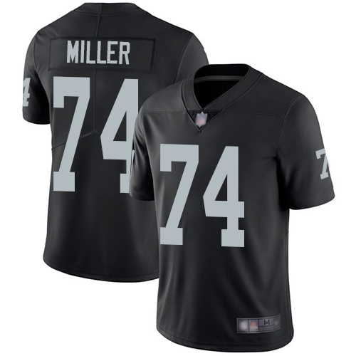 Men Oakland Raiders Limited Black Kolton Miller Home Jersey NFL Football #74 Vapor Untouchable Jersey->oakland raiders->NFL Jersey